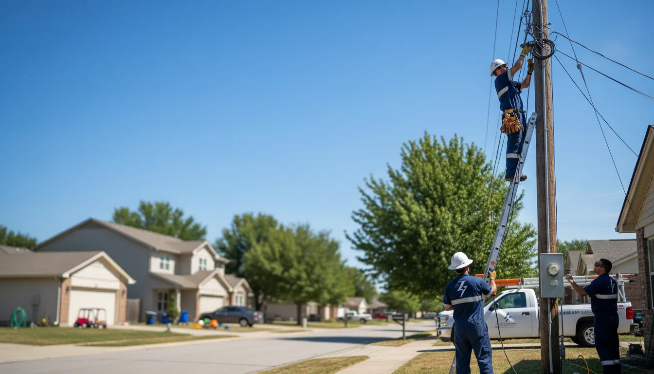 Residential electrician providing installation services in Woodstock, OH
